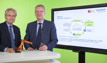 acatech-Präsident Prof. Henning Kagermann und HPI-Direktor Prof. Christoph Meinel (Quelle: HPI)